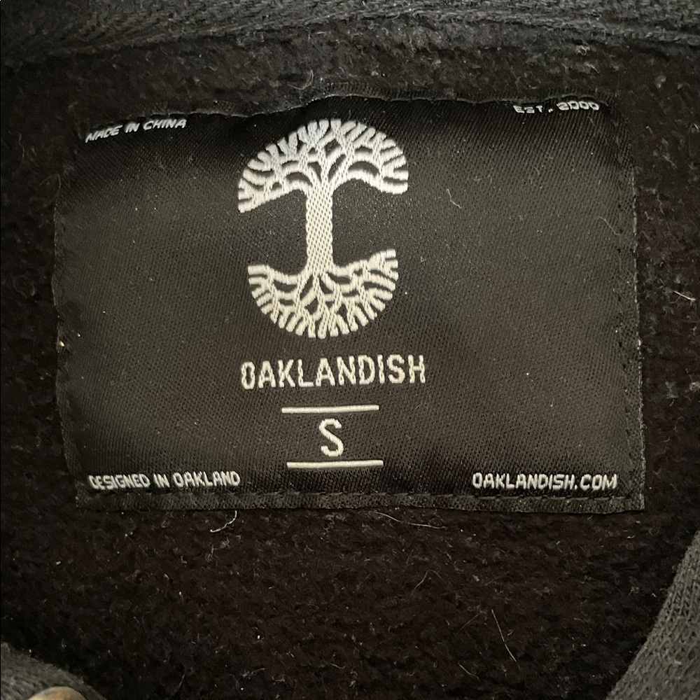Oaklandish Black Men's Hoodie - Picture 3 of 3